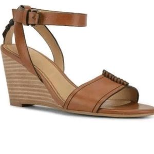Splendid Brown Tadeo Wedge Strap Ankle Sandal Size 11